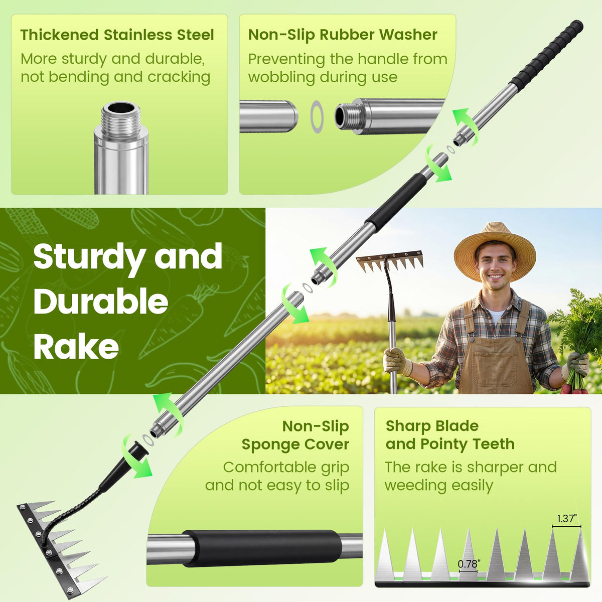 YALEENT weed removal in action shows effortless garden cleanup.