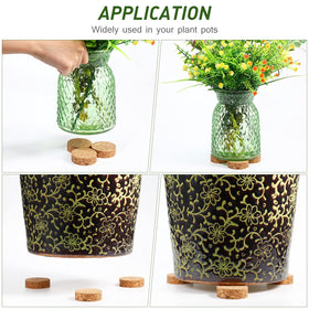 Yalikop corkwood risers resist dampness and protect floors.