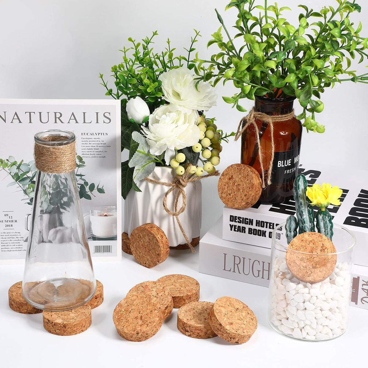Yalikop multi use feet fit vases and small furniture alike.