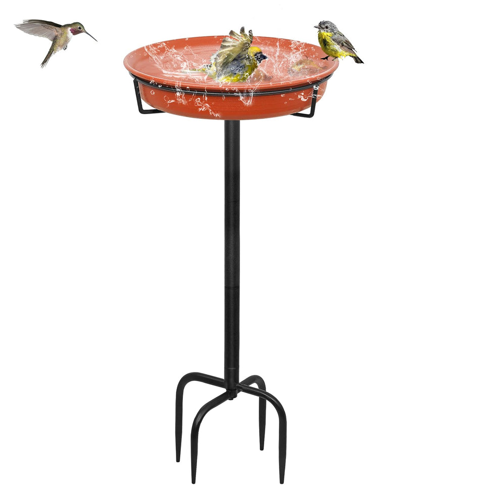 YALINKA birdbath bowl ready for birds to drink and bathe in your garden.