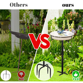 YALINKA detachable bowl with ring holder simplifies refilling and cleaning.