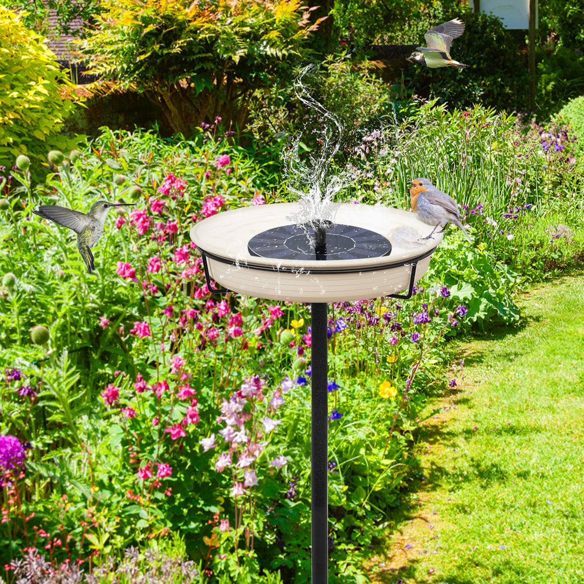 YALINKA garden-friendly decor attracts wild birds with a durable design.