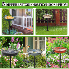 Four spike feet provide stable placement on garden soil
