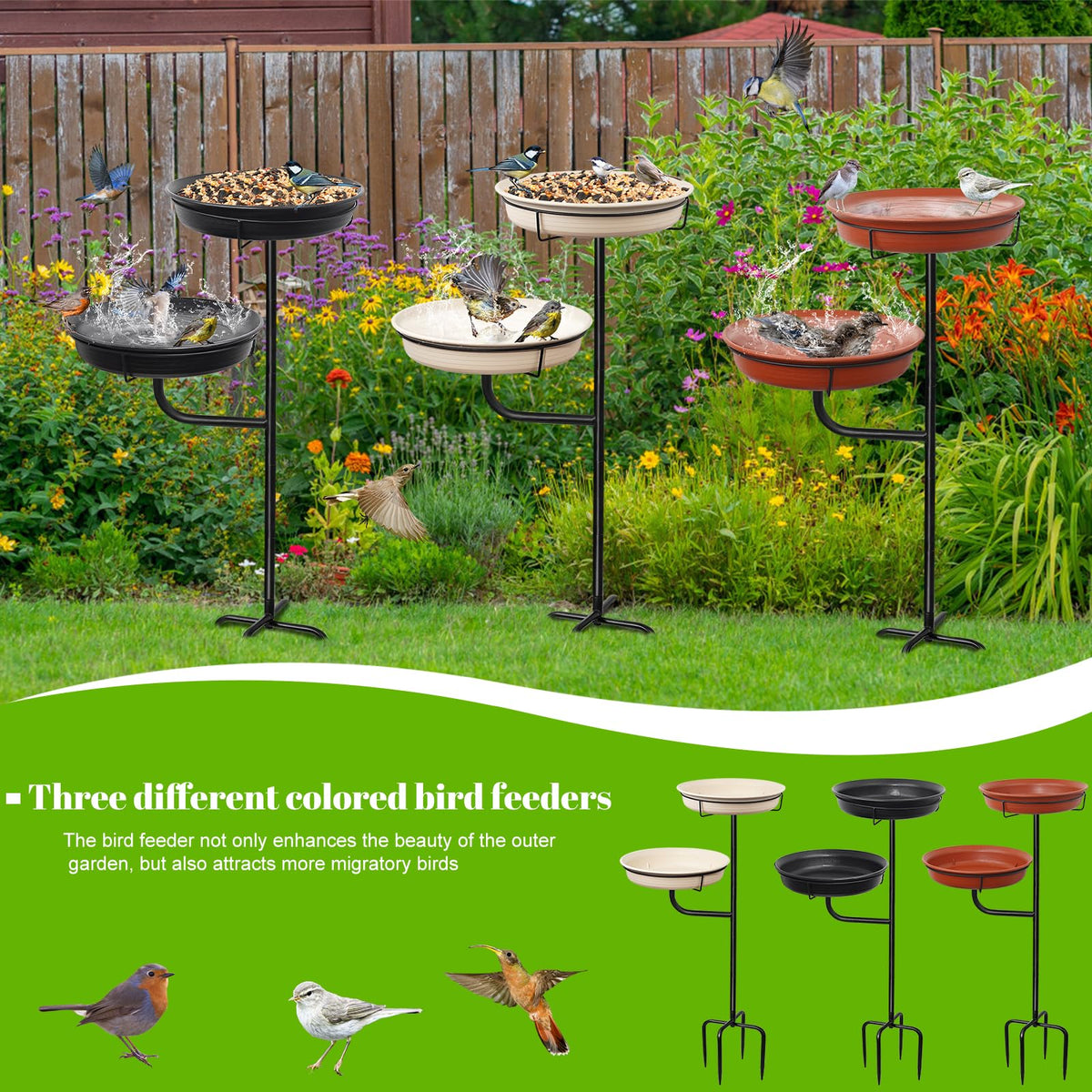 YALINKA inviting hummingbird-friendly bath for quick, refreshing visits.