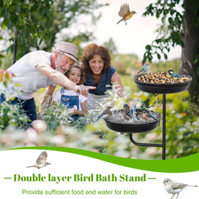 YALINKA detachable bowl for easy cleaning and refilling during garden birdwatching.