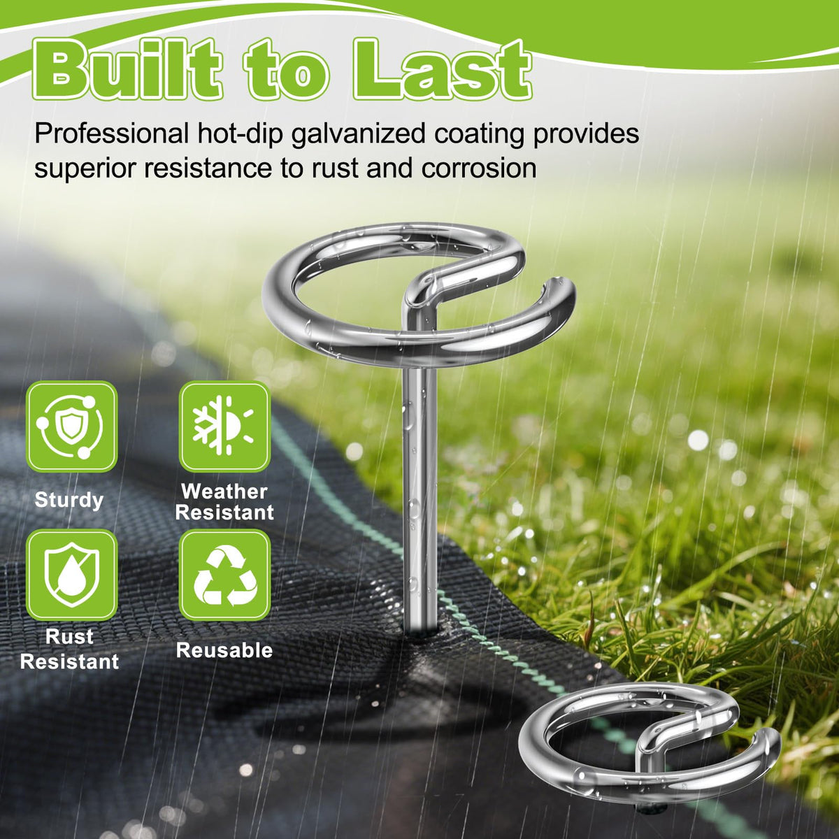 Yalumo hot-dip galvanized coating resists rust for seasons of use.