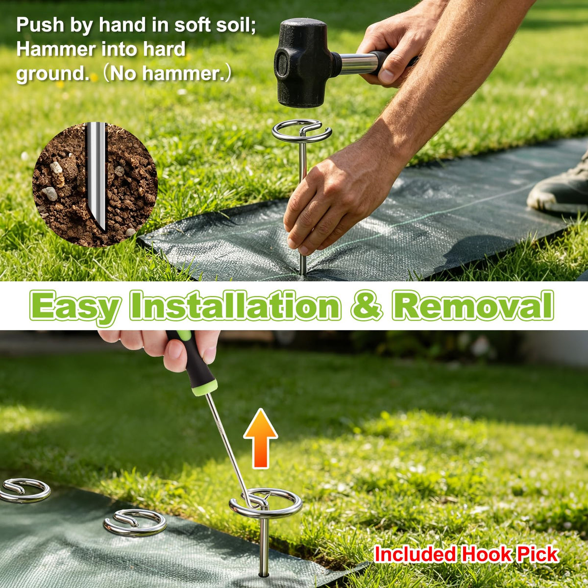 Yalumo one-point-five-inch circle-top enhances grip during installation.