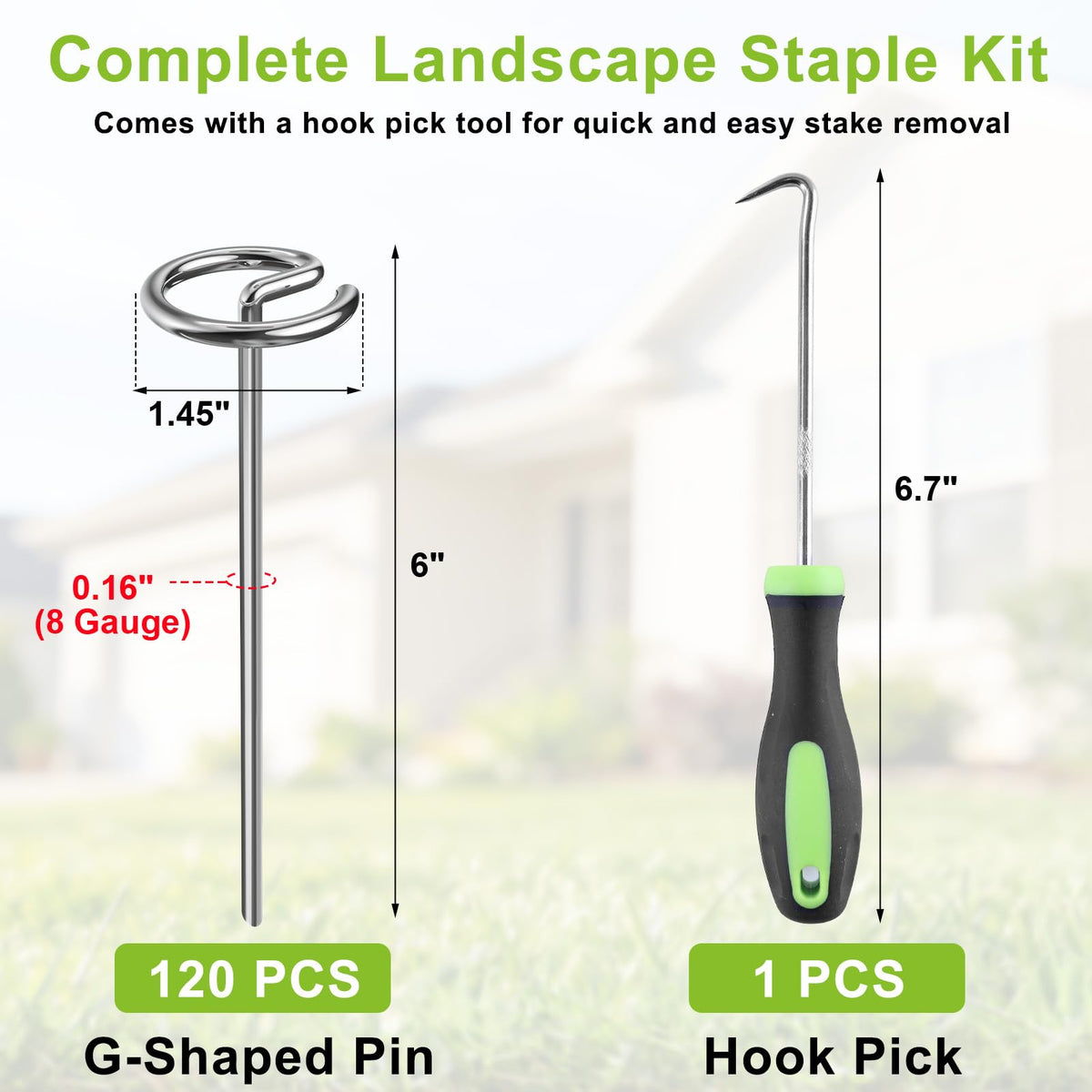 Yalumo stake-puller removal-hook enables easy adjustments with less effort.