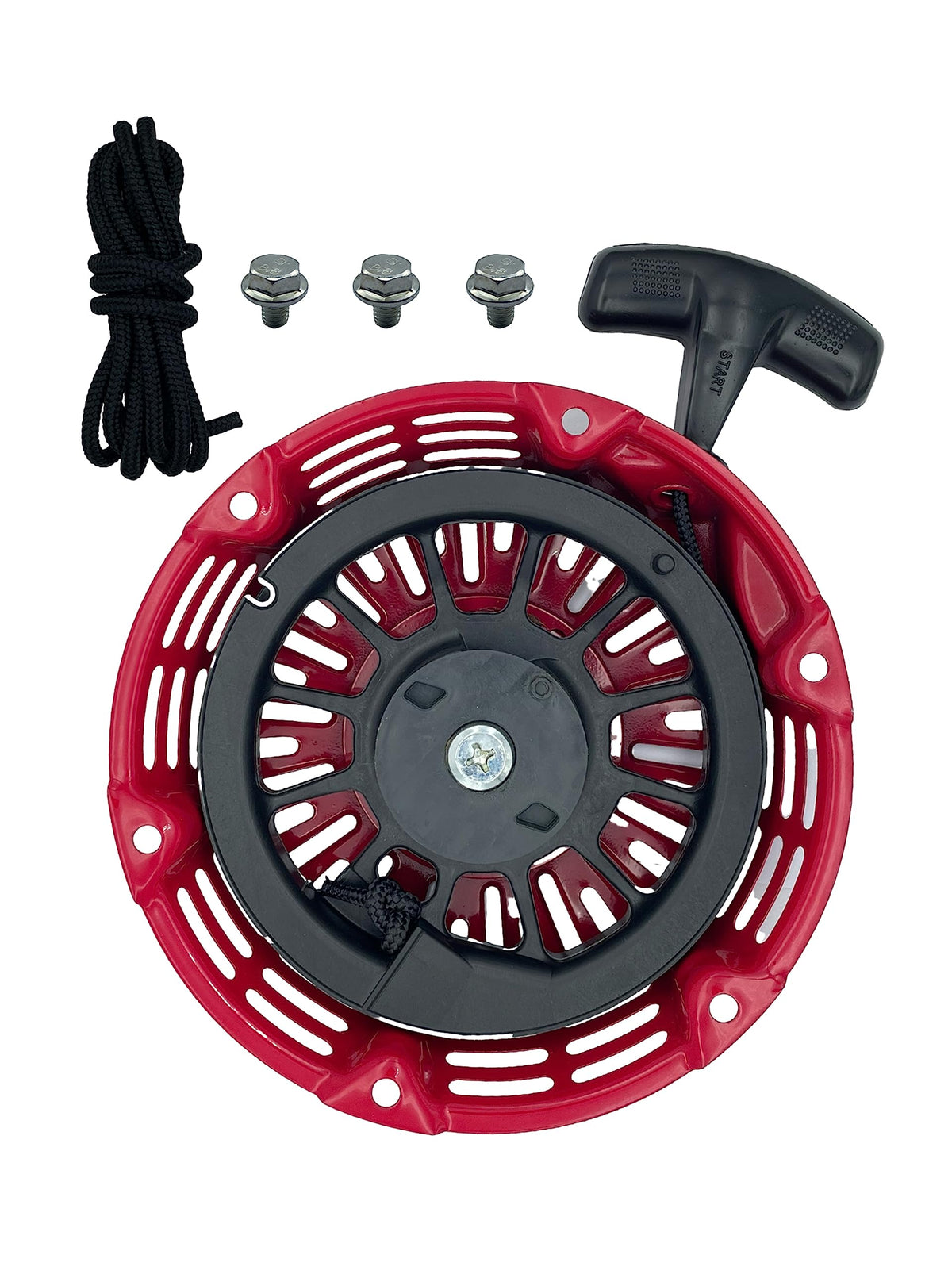 YAMAKATO pull start front view showing 90-degree pawl design