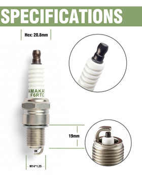 YAMAKATO spark plug thread size 19mm for easy installation.