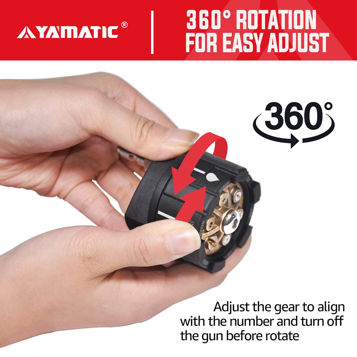 YAMATIC 4000 PSI 4 GPM performance tackles stubborn grime on concrete surfaces.