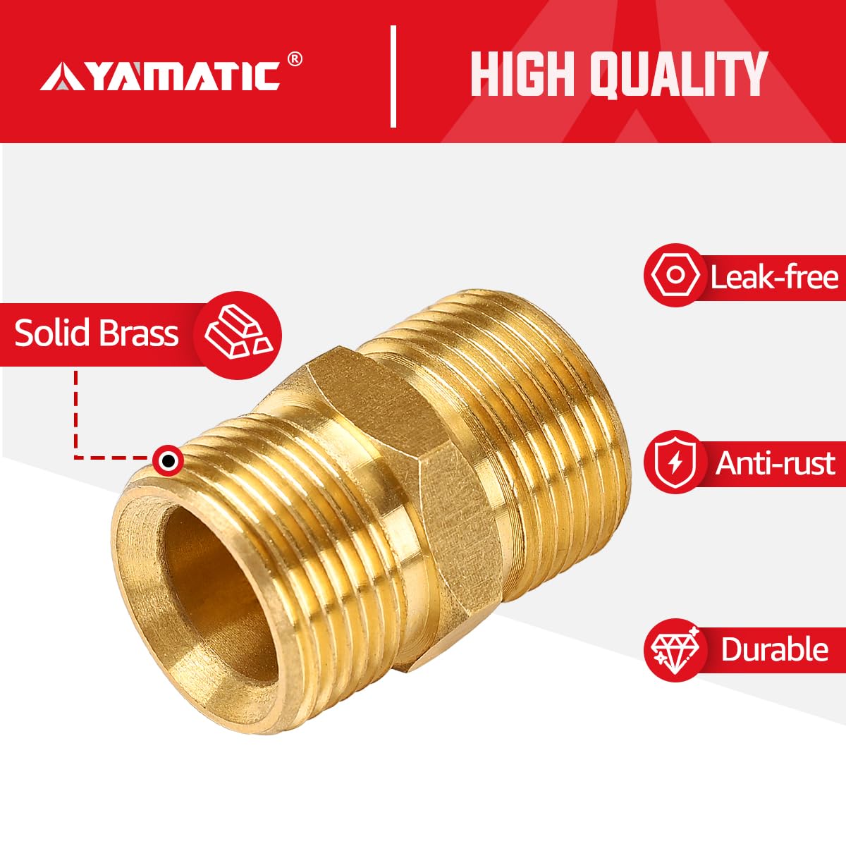 YAMATIC 5000 psi rating highlighted for demanding tasks.