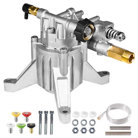 YAMATIC 7/8-inch shaft pump front view for fast power washer upgrades and reliable performance.