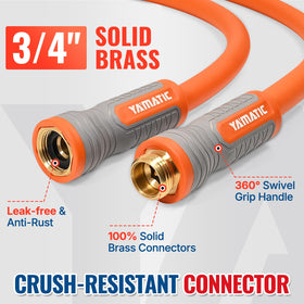 YAMATIC all-weather hose operating across temperatures from 25° to 140°F.