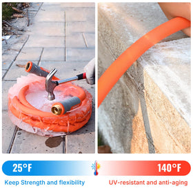 YAMATIC leak-free RoHS hose with recyclable materials for eco-friendly gardening.