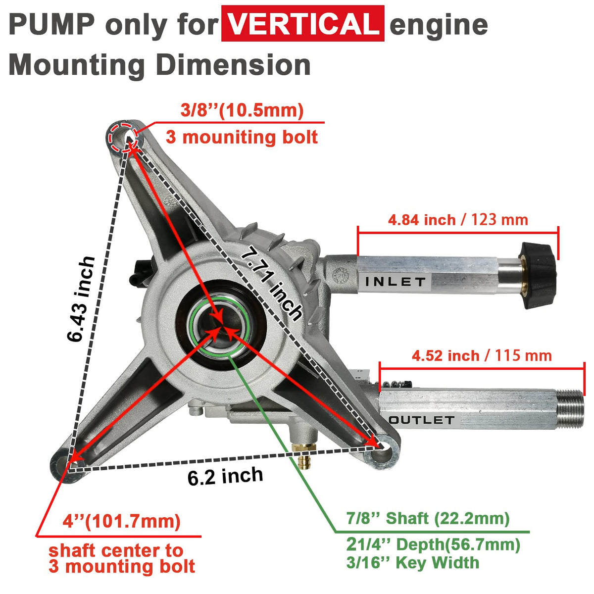 YAMATIC maintenance-free crankcase reduces upkeep during cleaning