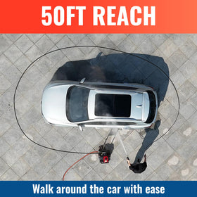 YAMATIC durable construction withstands higher pressure for reliable outdoor cleaning.