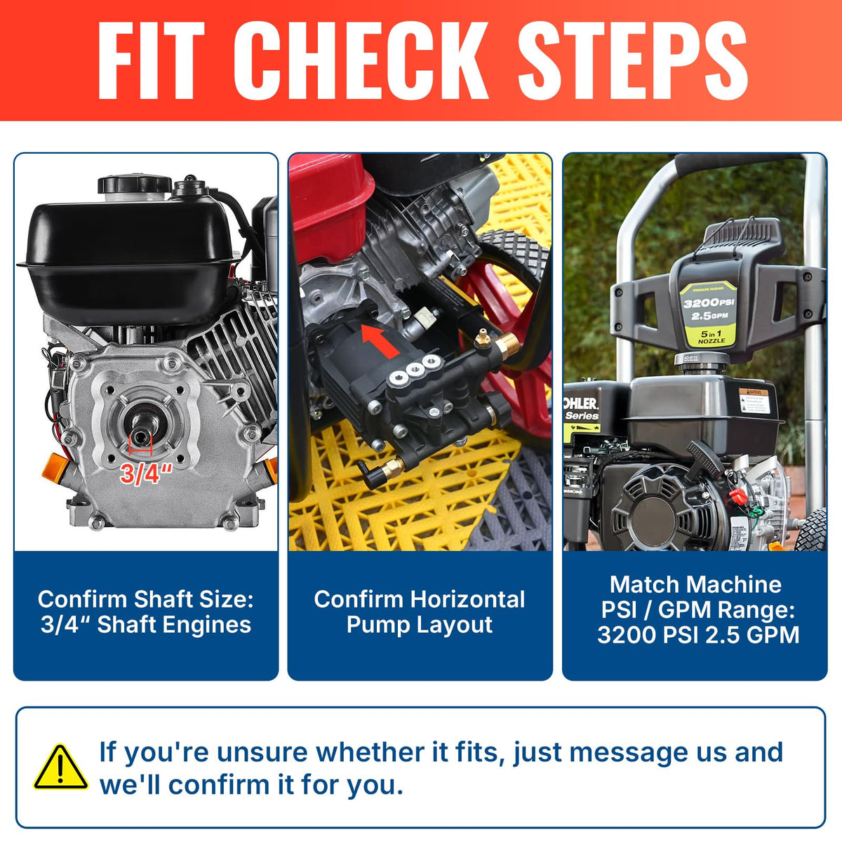 YAMATIC pump shows 3200 PSI and 2.5 GPM capability for strong cleaning