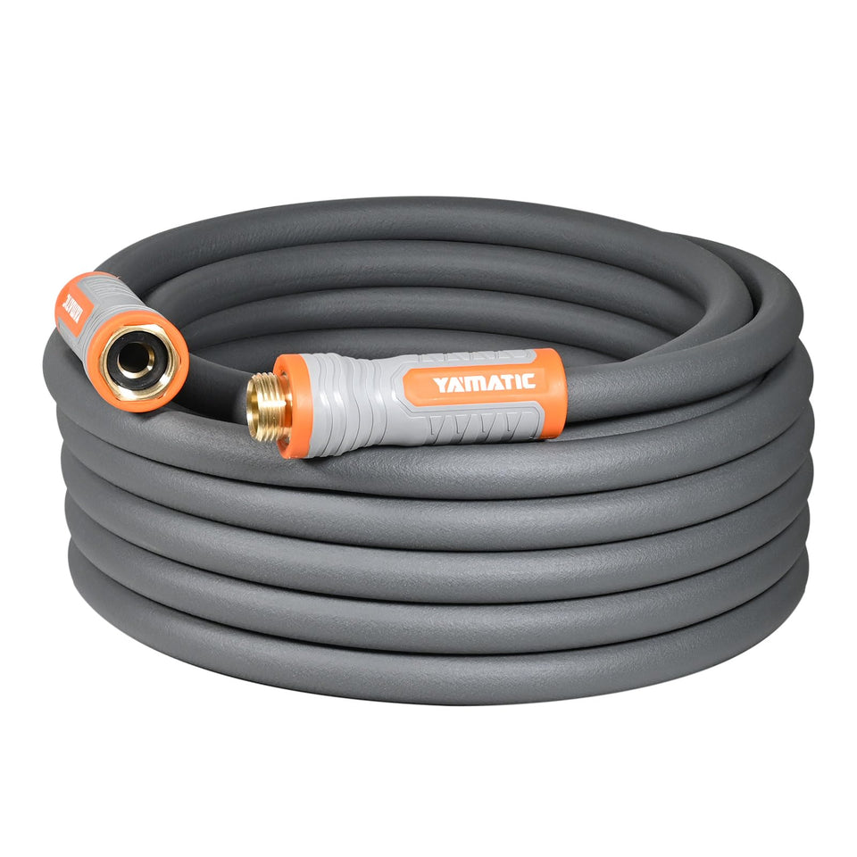 YAMATIC short hose with swivel handle for easier maneuvering during watering.
