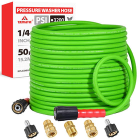 YAMATIC Super Flexible Hose 50ft for effortless outdoor cleaning
