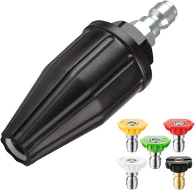 YAMATIC turbo nozzle 360° rotate delivers powerful jet flow for quick cleanups.
