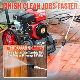 YAMATIC turbo nozzle ideal for cars, driveways, and boats.