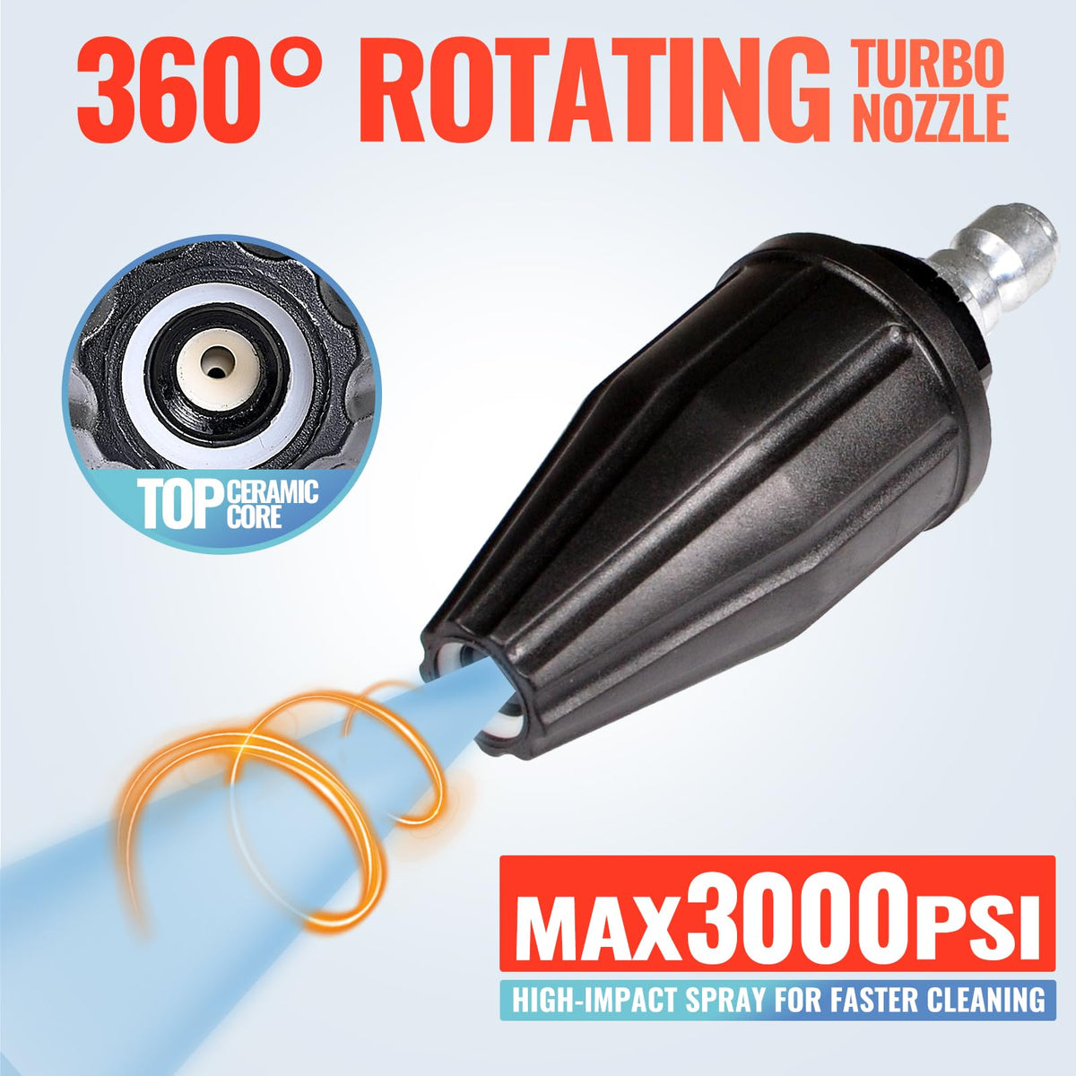 YAMATIC turbo nozzle ceramic ball core offers durable wear resistance.