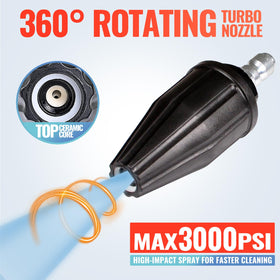 YAMATIC turbo nozzle ceramic ball core offers durable wear resistance.