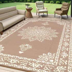 Yamaziot non-slip edges and breathable weave for safe outdoor placement.