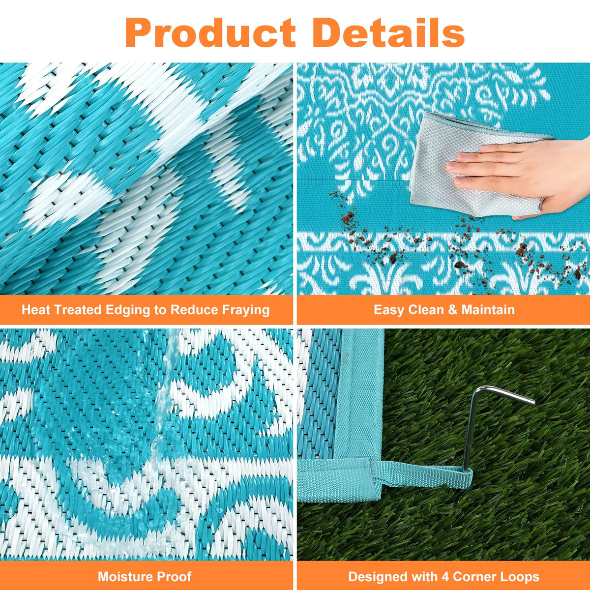 Yamaziot outdoor rug available in multiple sizes for varied spaces.