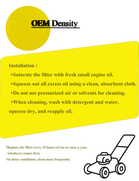 YAMAKATO air cleaner-foam filter, ready to replace worn filters in compatible equipment.