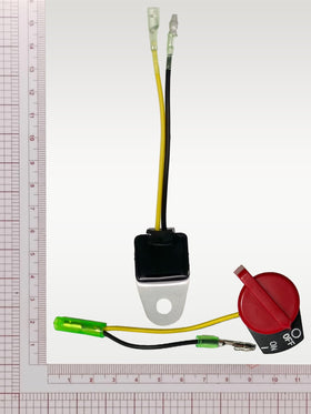 YAMAKATO switch construction using durable plastic, metal, and rubber materials.