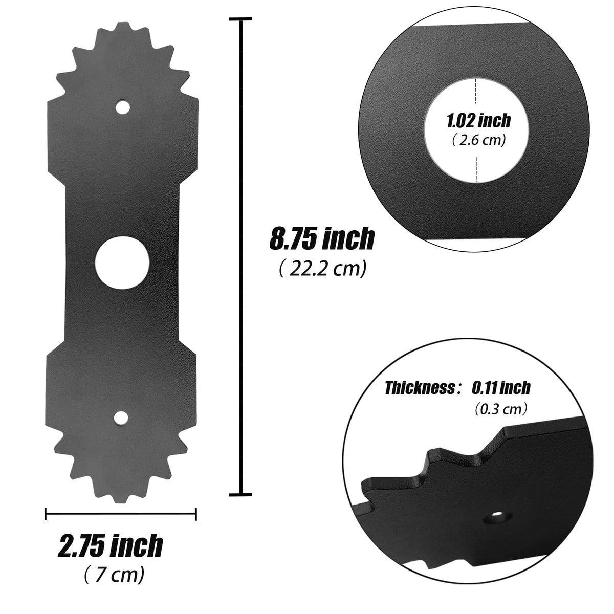 YAMTO performance-focused edge blades deliver precise lines along driveways