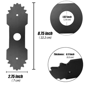 YAMTO performance-focused edge blades deliver precise lines along driveways