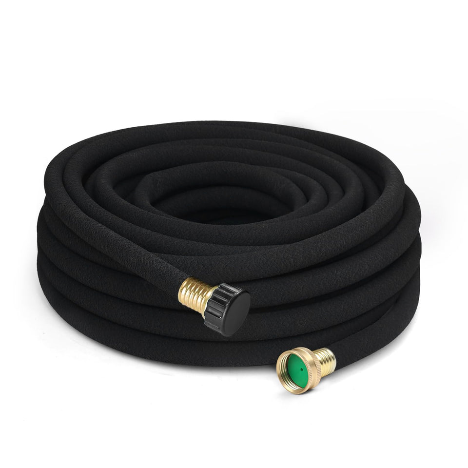 YANEYAN 10 ft soaker hose with brass connector for leak-free watering.
