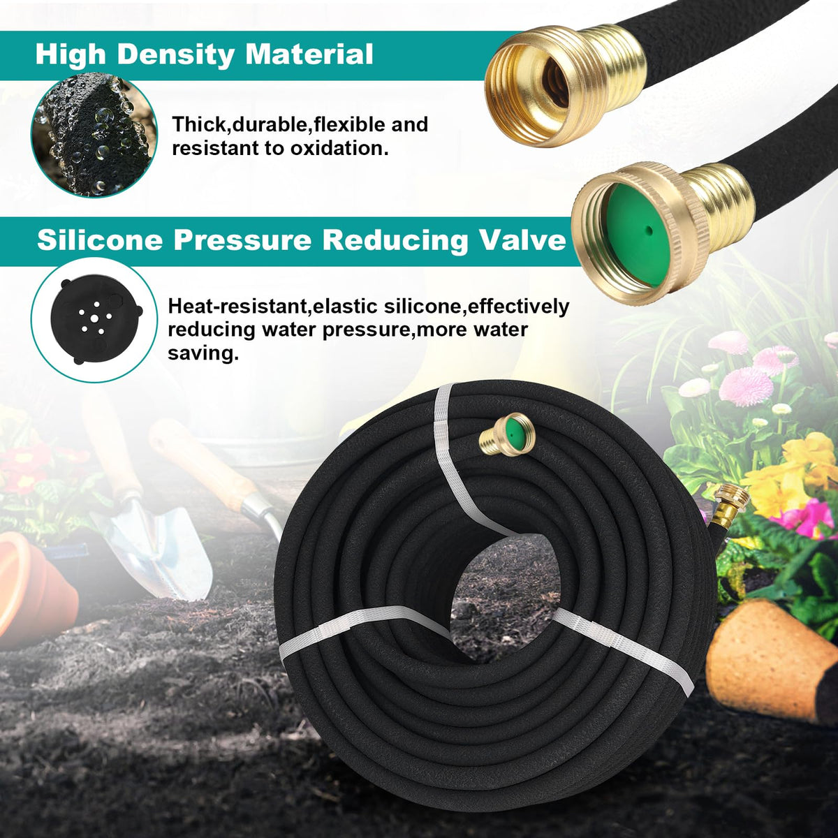 YANEYAN water-saving drip irrigation waters roots evenly.