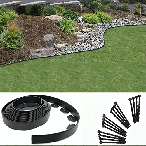 YANEYRIE 2-inch tall edging forms strong, visible lawn boundaries.