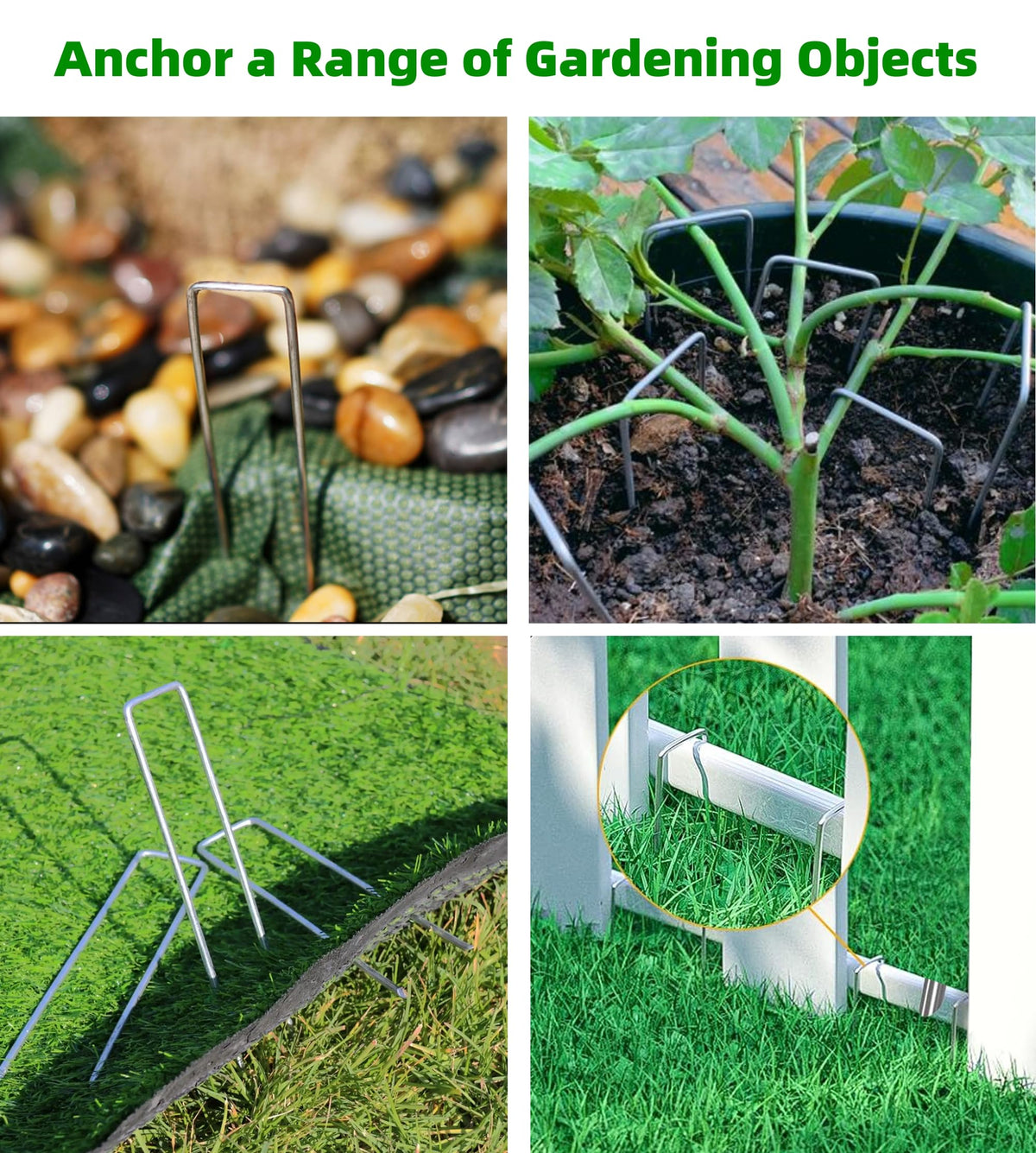 YANEYRIE 50-count stakes pack ideal for gardens and yards