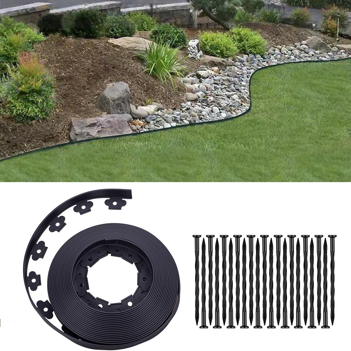 YANEYRIE edging system supports easy bending and precise bends for curved beds