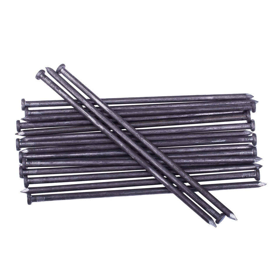 YANEYRIE metal landscape spikes, 10-inch, ideal for durable edging and reliable lawn stabilization.