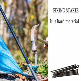 YANEYRIE tent stake spikes support outdoor setups on any terrain.
