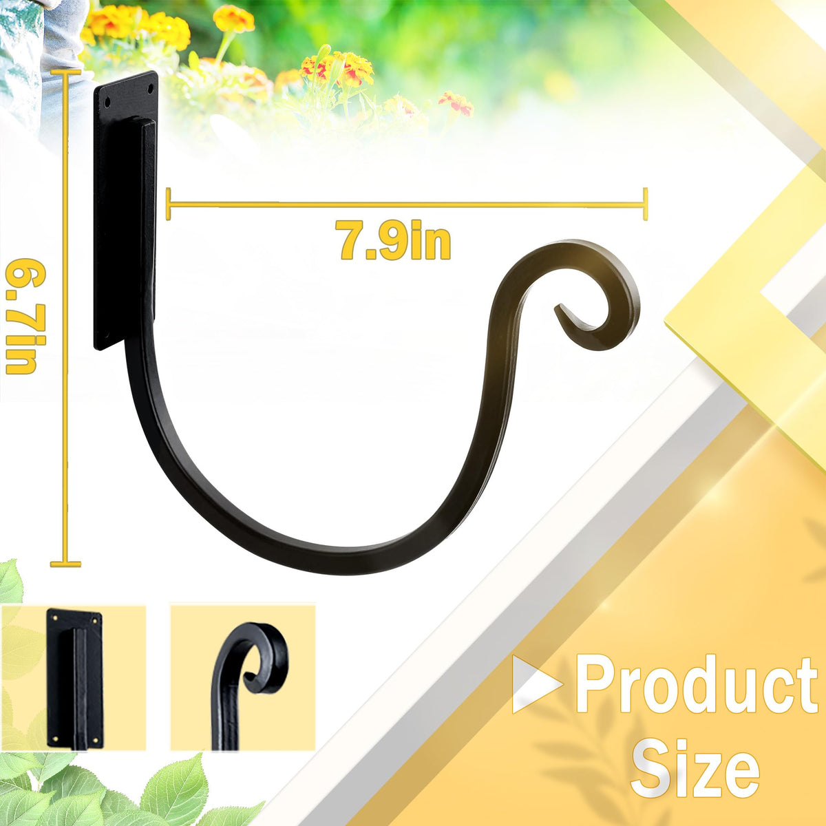 Holds up to 100 ft of 5/8-inch hose for long reach.