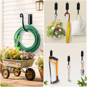 Includes screws and expansion anchors for easy, tool-friendly assembly.