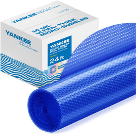 Yankee Pool Pillow Sapphire round cover close-up showing durable weather protection
