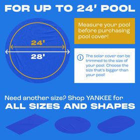 Yankee Pool Pillow Sapphire round cover built with 16-mil Duraflex material for durability