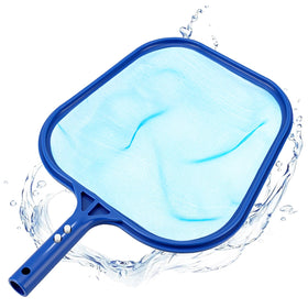 YANLIFY pool skimmer net with heavy-duty frame captures large debris swiftly.