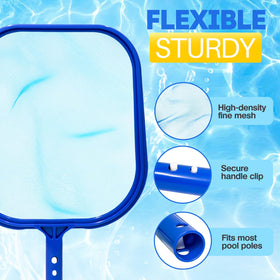 YANLIFY pool skimmer handles spa and pond debris for versatile use.