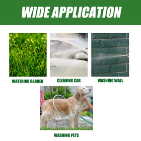 Yanwoo 3/8 in inner, 5/8 in outer diameter supports good water pressure.