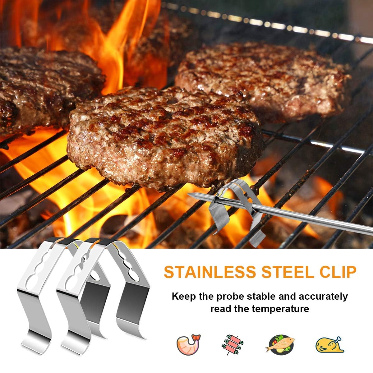 YAOAWE replacement probes fit Camp Chef models for reliable temperature checks