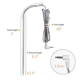 YAOAWE 3.5 mm plug probe for precise meat temperature monitoring.